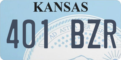 KS license plate 401BZR