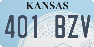KS license plate 401BZV