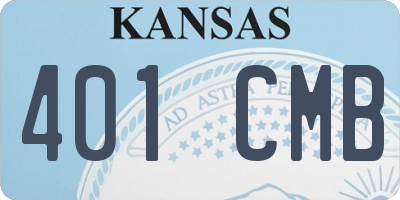 KS license plate 401CMB