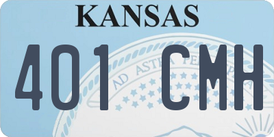 KS license plate 401CMH