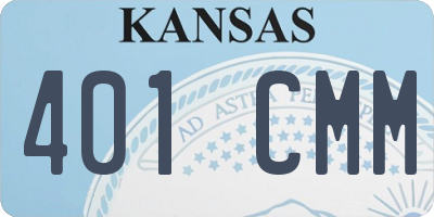 KS license plate 401CMM