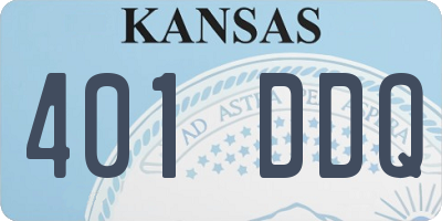 KS license plate 401DDQ