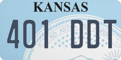KS license plate 401DDT