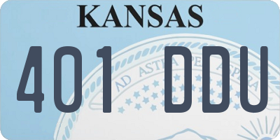 KS license plate 401DDU
