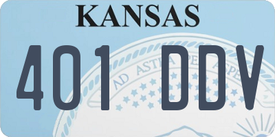 KS license plate 401DDV