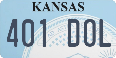 KS license plate 401DOL