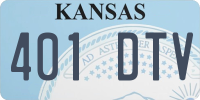 KS license plate 401DTV