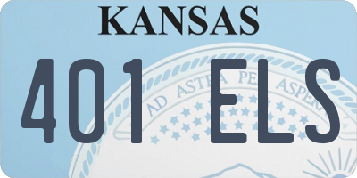 KS license plate 401ELS