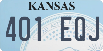 KS license plate 401EQJ