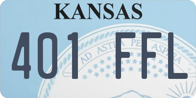 KS license plate 401FFL