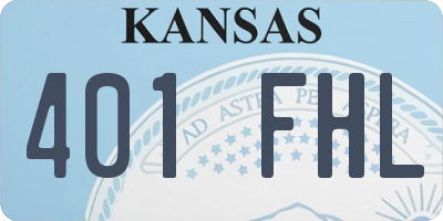 KS license plate 401FHL