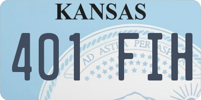 KS license plate 401FIH