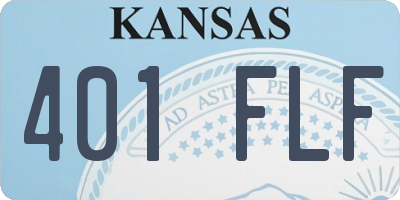 KS license plate 401FLF