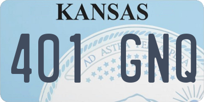 KS license plate 401GNQ