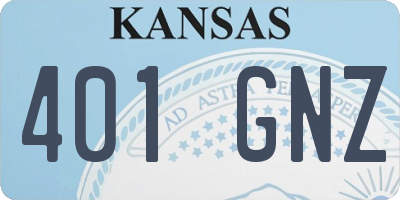 KS license plate 401GNZ