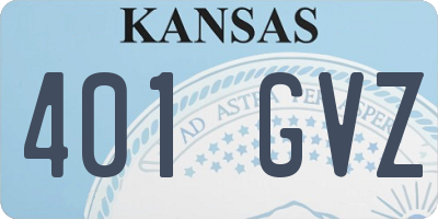 KS license plate 401GVZ