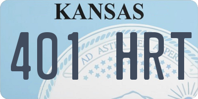 KS license plate 401HRT