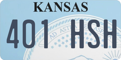 KS license plate 401HSH