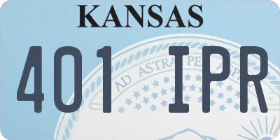 KS license plate 401IPR