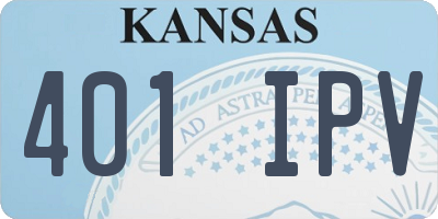 KS license plate 401IPV
