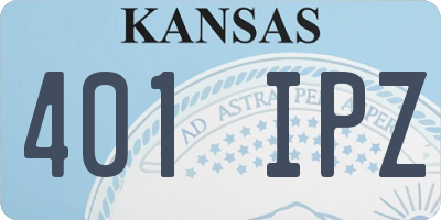 KS license plate 401IPZ