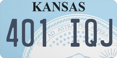 KS license plate 401IQJ