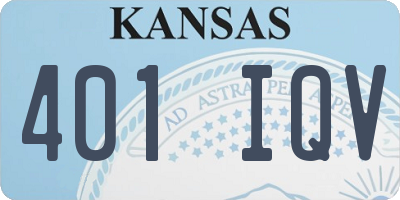 KS license plate 401IQV