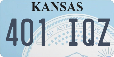 KS license plate 401IQZ