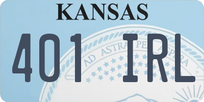 KS license plate 401IRL