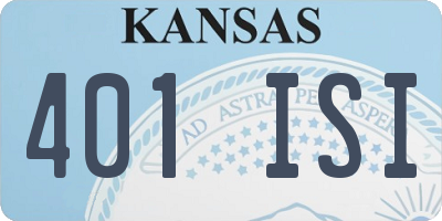 KS license plate 401ISI