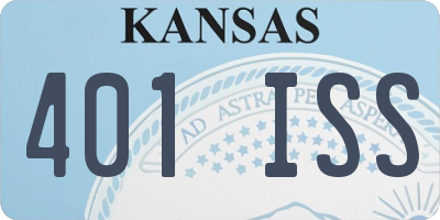 KS license plate 401ISS