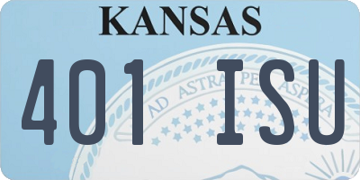 KS license plate 401ISU