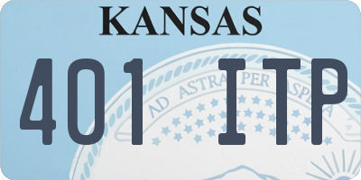 KS license plate 401ITP