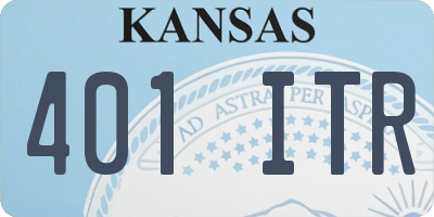 KS license plate 401ITR