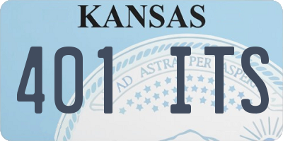 KS license plate 401ITS