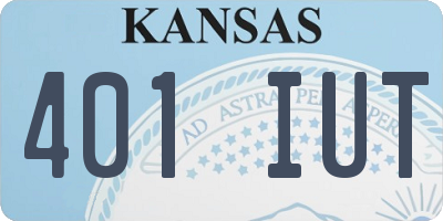 KS license plate 401IUT