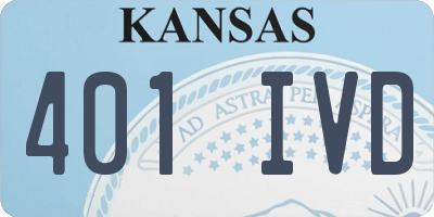 KS license plate 401IVD
