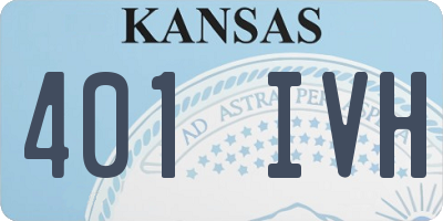 KS license plate 401IVH