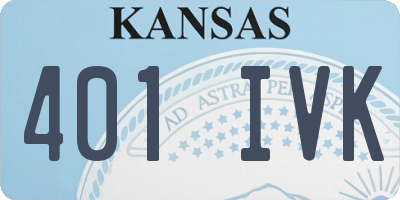 KS license plate 401IVK