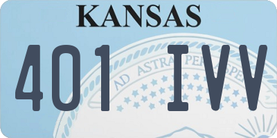 KS license plate 401IVV