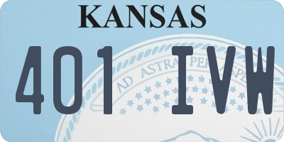 KS license plate 401IVW