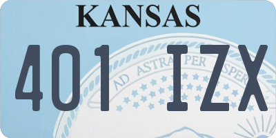 KS license plate 401IZX