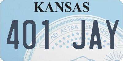 KS license plate 401JAY