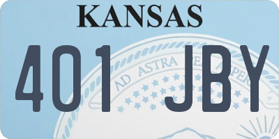 KS license plate 401JBY