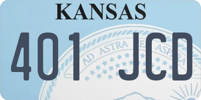 KS license plate 401JCD