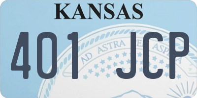 KS license plate 401JCP