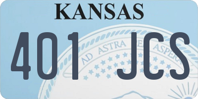 KS license plate 401JCS