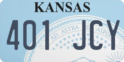 KS license plate 401JCY