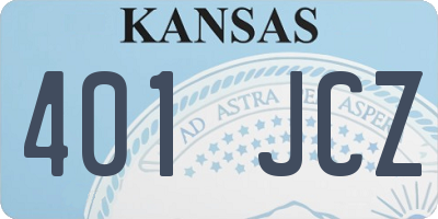 KS license plate 401JCZ