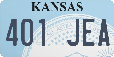 KS license plate 401JEA